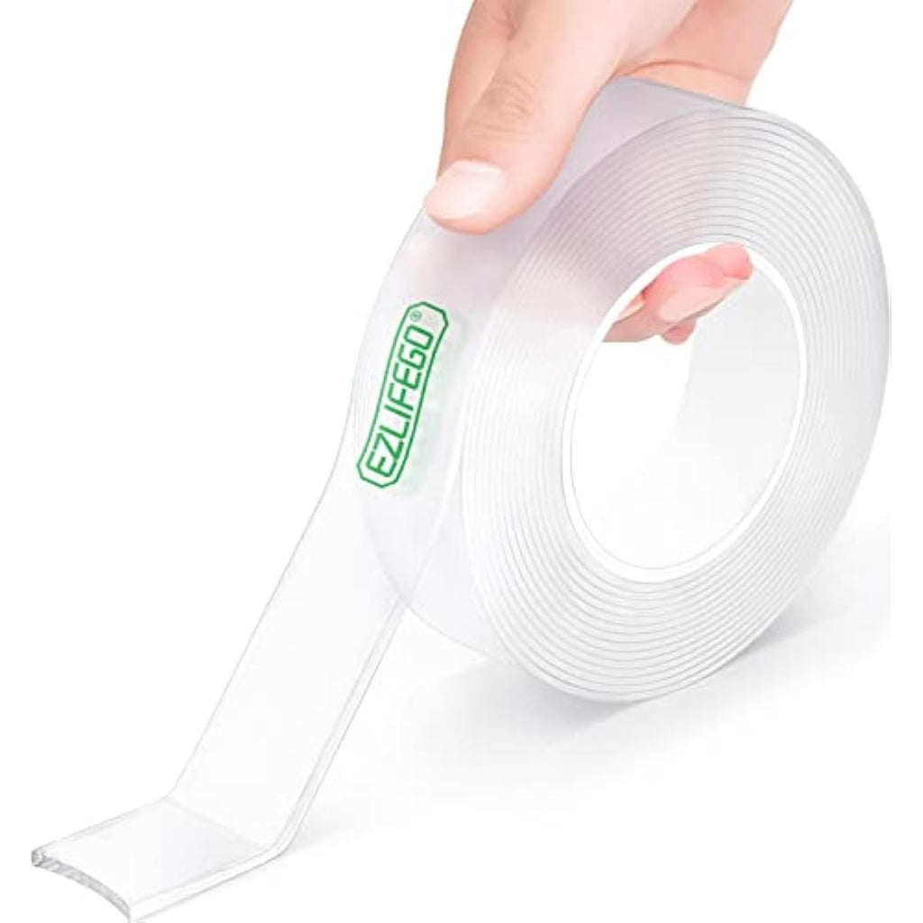 EZlifego Heavy Duty Nano Mounting Tape – Clear Double Sided Adhesive (5m)