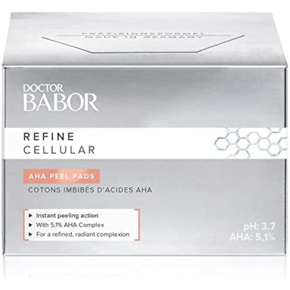DOCTOR BABOR AHA Peeling Pads – Fruit Acid Exfoliating Treatment, 60ct