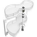 VADANIA Blind Corner Cabinet Organizer - 2-Tier Soft Close Swing Tray