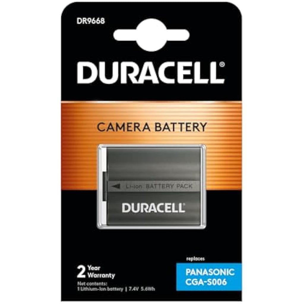 Duracell Replacement Battery for Panasonic CGA-S006 Digital Camera | Black