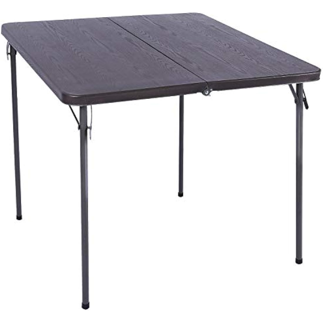 REDCAMP 34" Folding Card Table – Portable Square Picnic Table, Brown