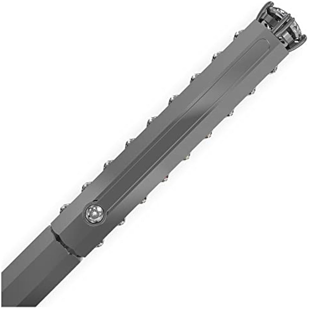 Swarovski Millenia Ballpoint Pen | Black Lacquered with White Crystals