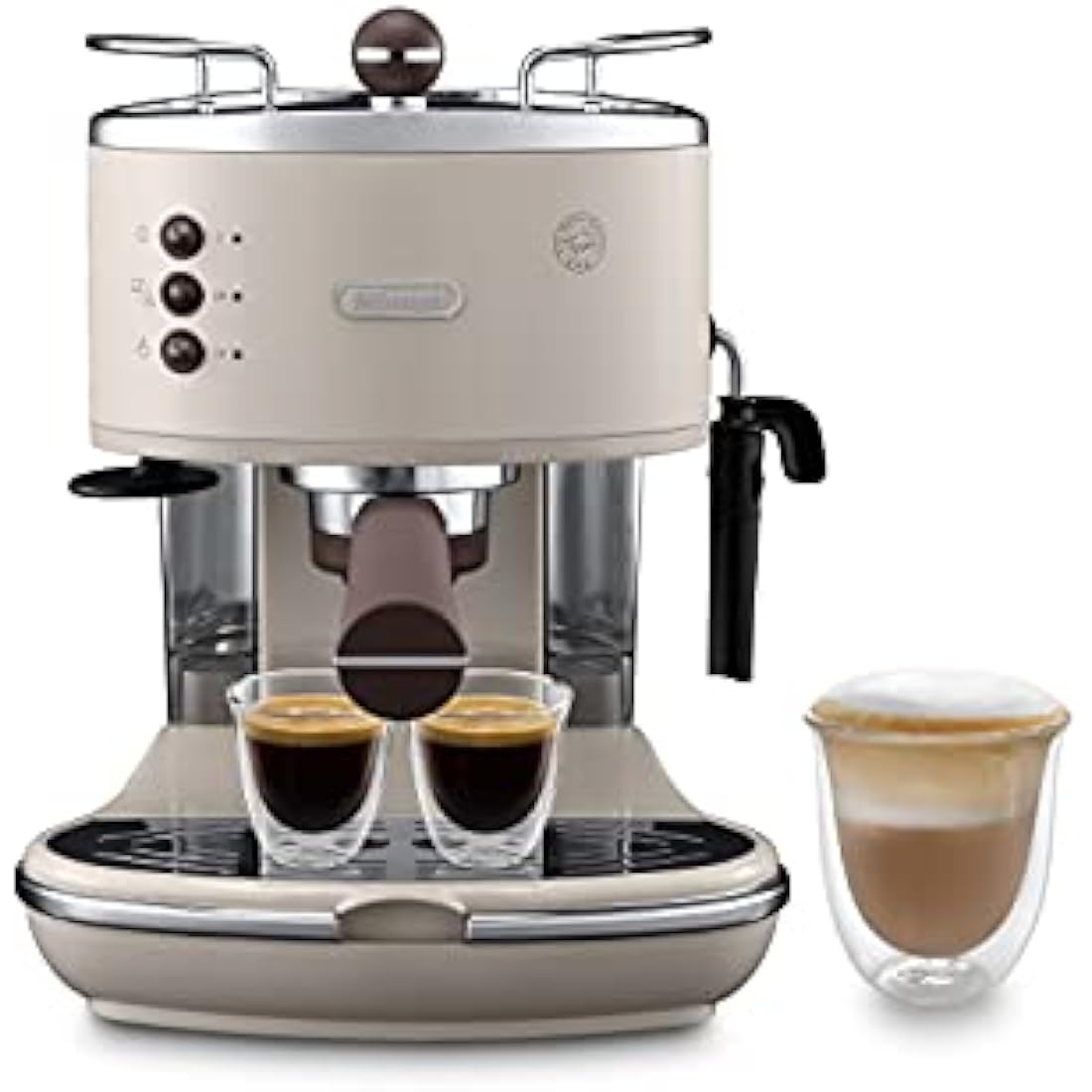 De'Longhi Icona Vintage Pump Espresso & Cappuccino Machine - Cream