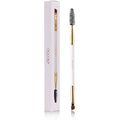 Docolor Dual-Ended Angled Eyebrow Brush and Spoolie – White Makeup Tool