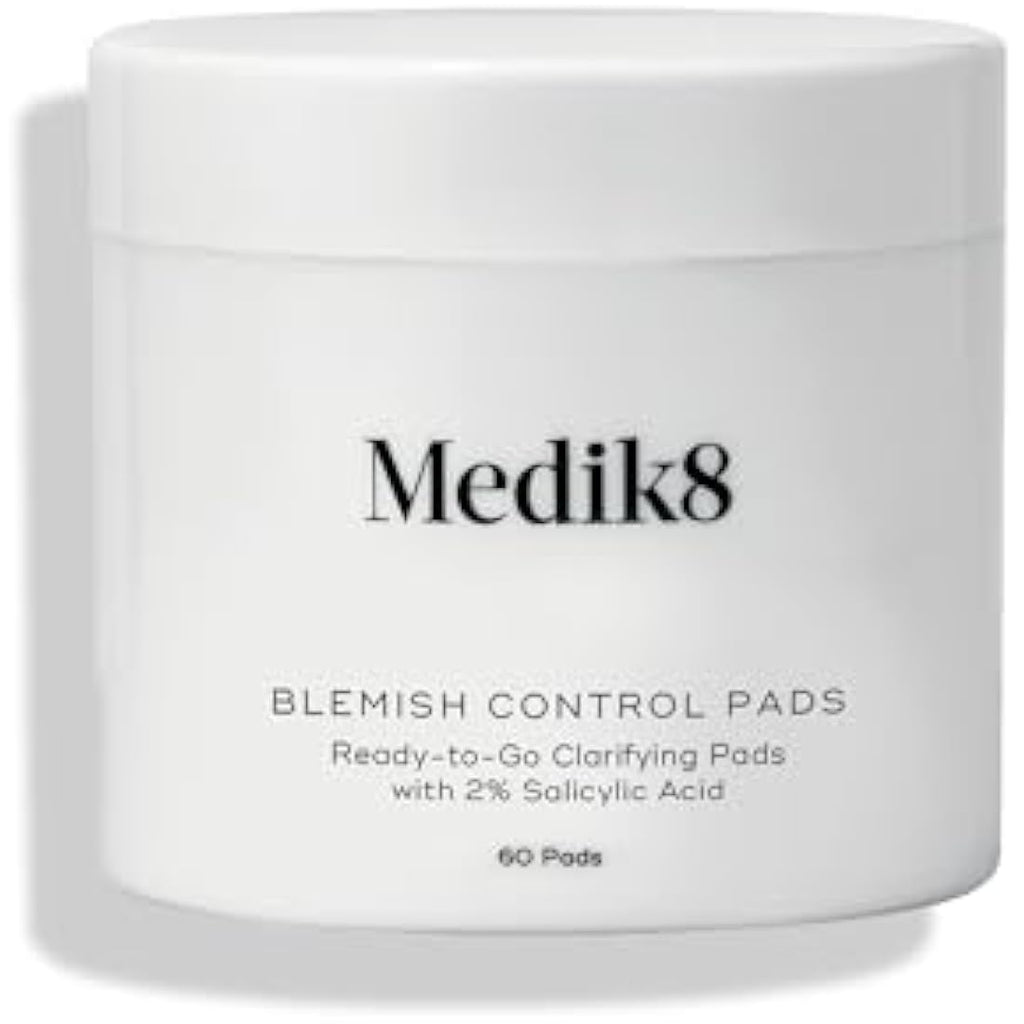Medik8 Blemish Control Pads – 2% Salicylic Acid Clarifying Pads (60ct)