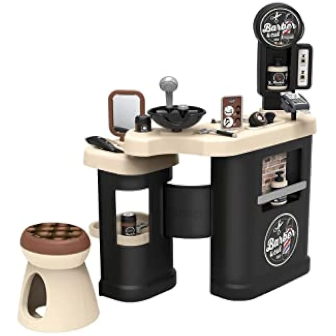 Smoby Barber and Hairdresser Play Salon - Kids Pretend Play Station