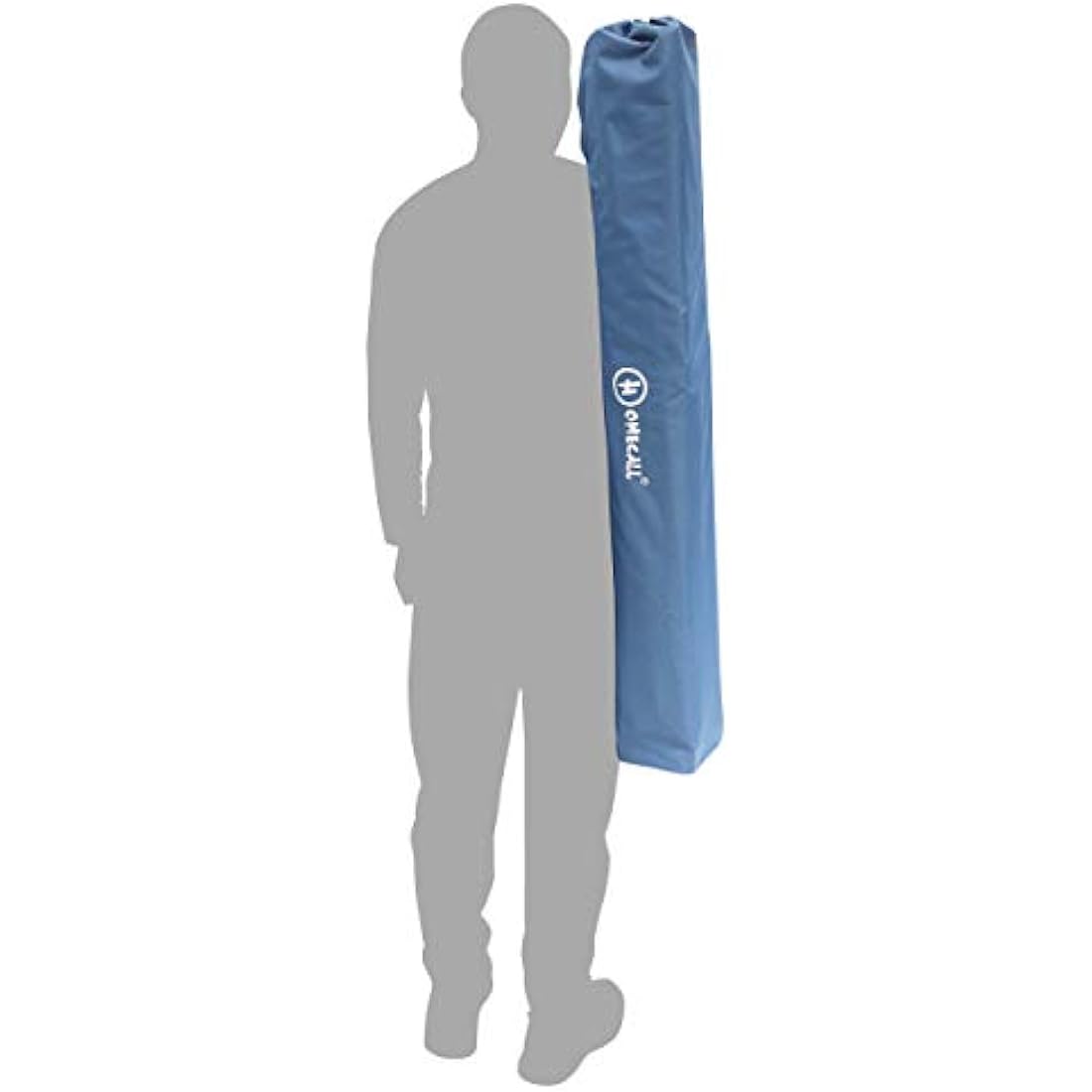 XXL Folding Camping Bed - Heavy Duty Steel Frame, Grey