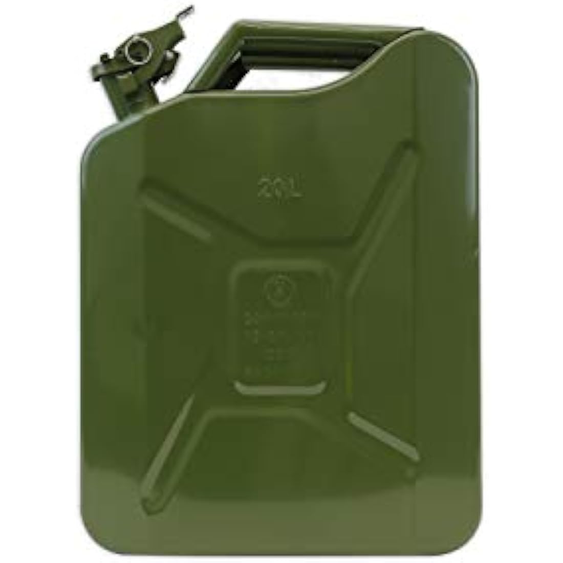 Streetwize 20L Metal Jerry Can – Green Fuel Storage for Petrol & Diesel