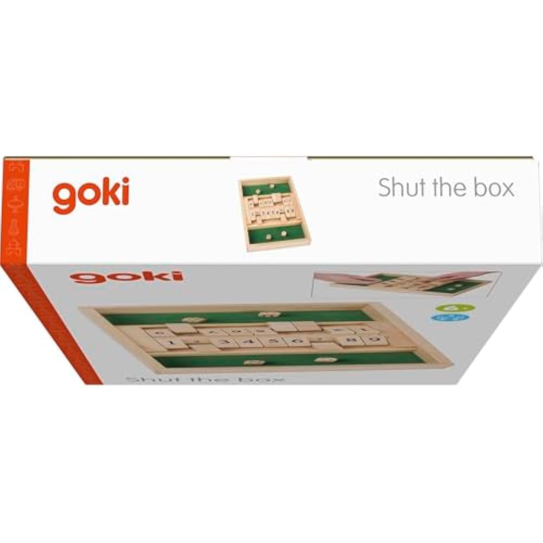 GoKi Wooden Double Shut the Box Game – Educational Math Board Game