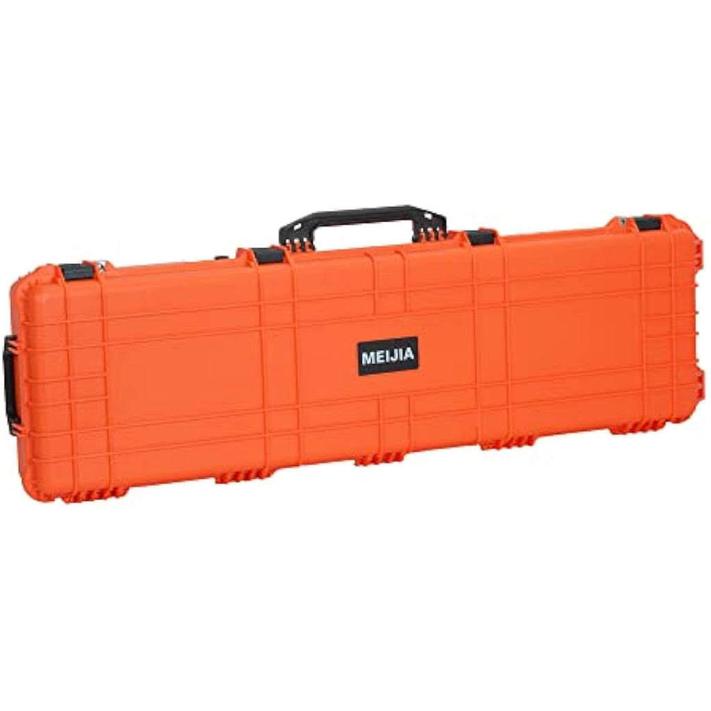 MEIJIA Waterproof Rolling Rifle Case with Customizable Foam – 38 Inch