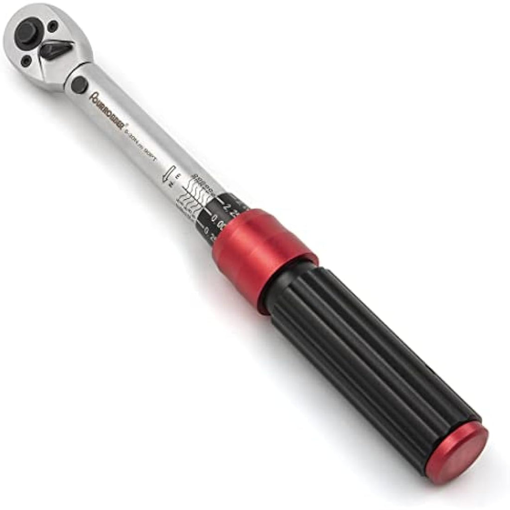FOURROBBER 1/4-inch Drive Click Torque Wrench, 5-30Nm 90-Tooth Tool