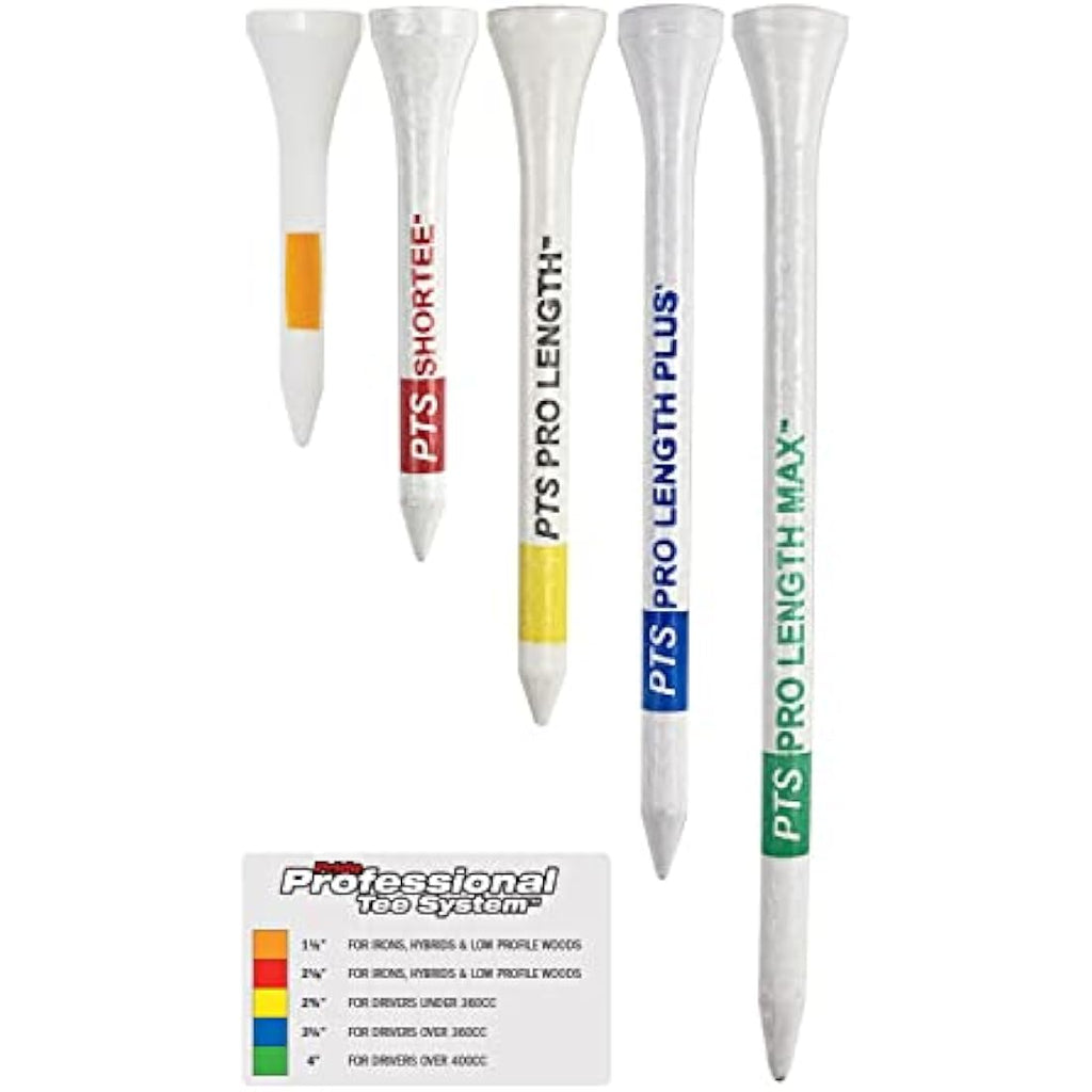 Pride Professional ProLength 2 3/4" Wooden Golf Tees – 100 Count