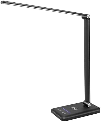 BIENSER LED Desk Lamp with 10W Wireless Charger and USB Port