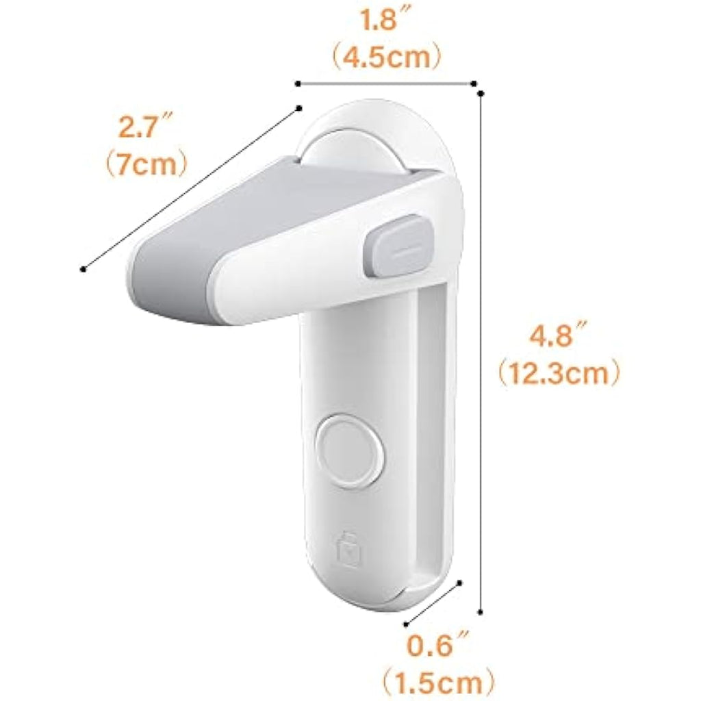SAFELON Door Lever Locks for Childproof & Petproof - 2 Pack White
