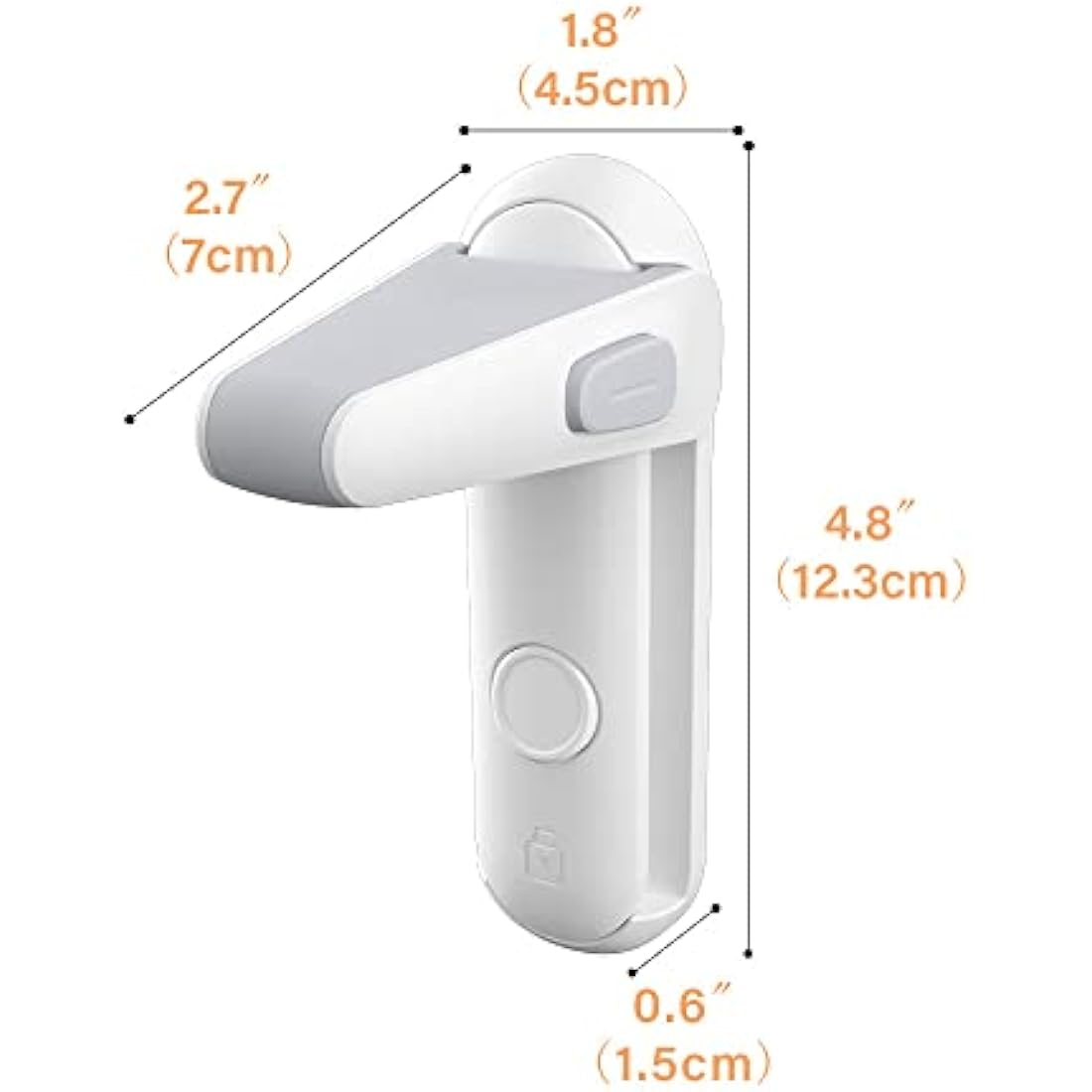 SAFELON Door Lever Locks for Childproof & Petproof - 2 Pack White