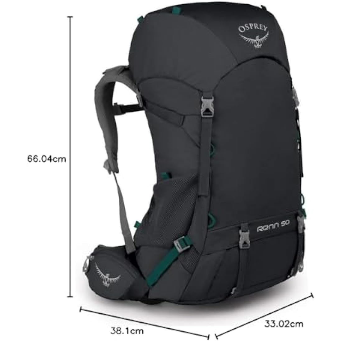 Osprey Women's Ventilated Backpacking Pack – Cinder Grey Hiking Rucksack