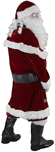 Santa Claus Costume - 12pc Deluxe Velvet Christmas Suit