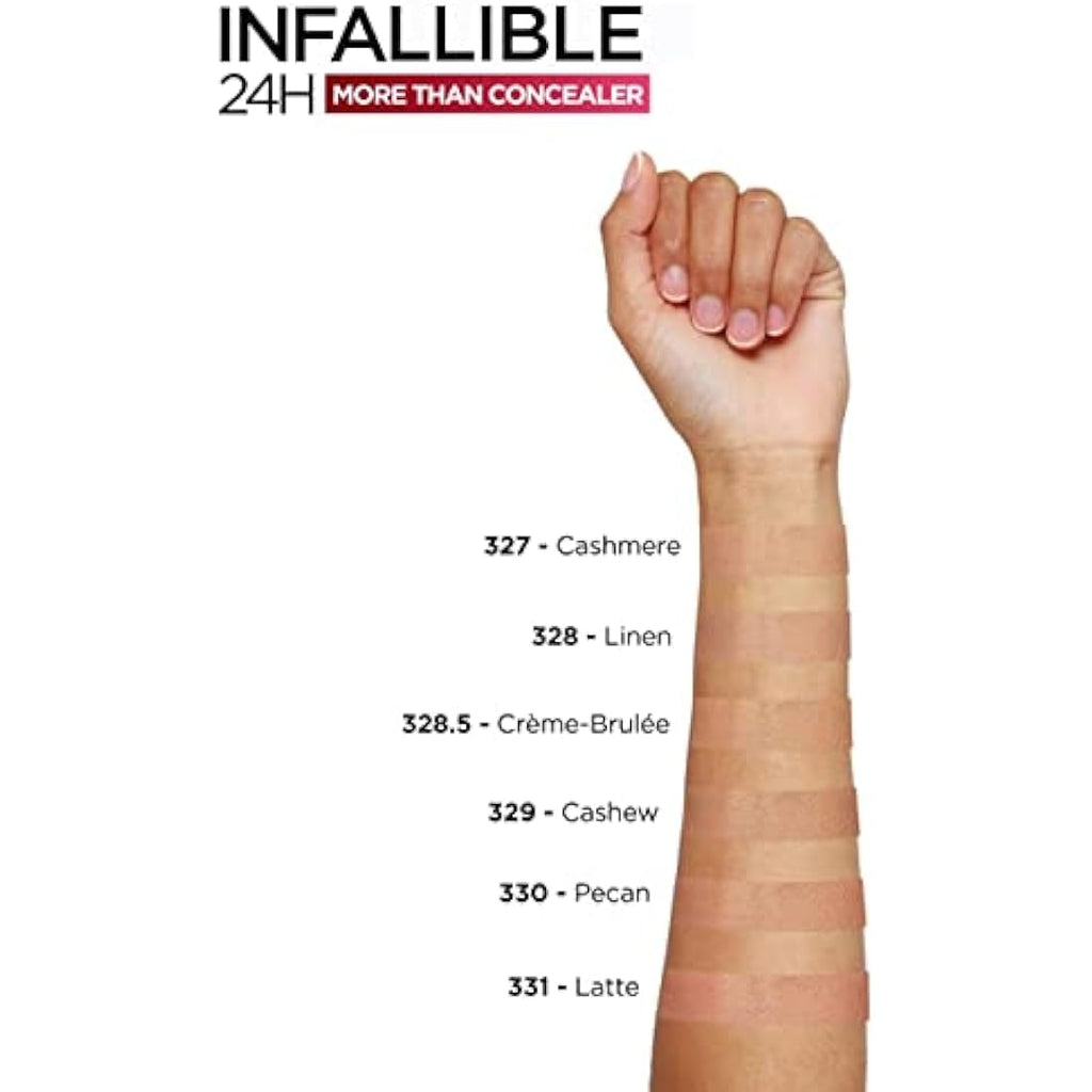 L'Oréal Paris Infallible More Than Concealer - Full Coverage Matte, 328 Linen