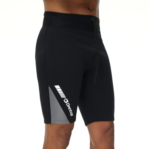 Owntop Men's 2mm Neoprene Wetsuit Pants – Grey Thermal Diving Shorts