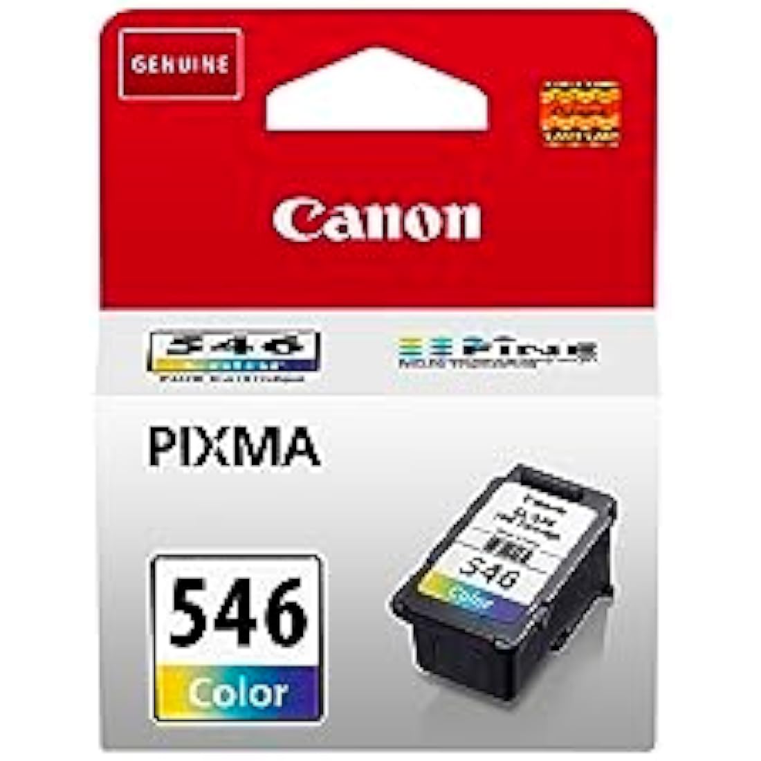 Canon CL-546 Genuine Tri-Color Ink Cartridge - 180 Page Yield