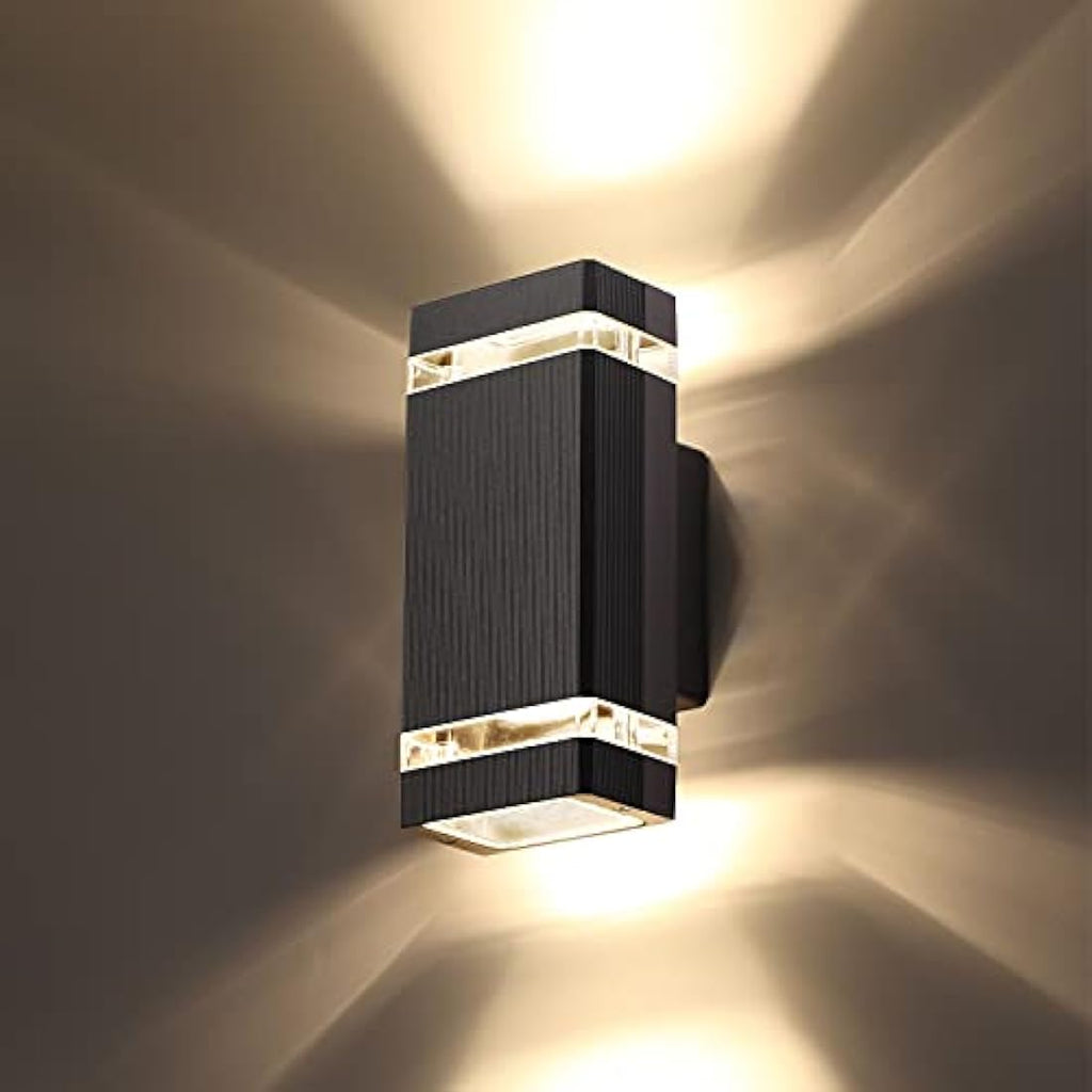 CELAVY Outdoor Wall Lights - IP65 Waterproof Modern Black Aluminum Sconce