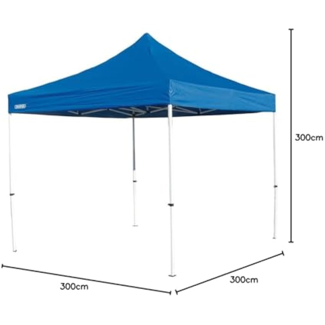 Draper 76942 Heavy Duty Folding Gazebo – 3x3m Blue Steel Frame