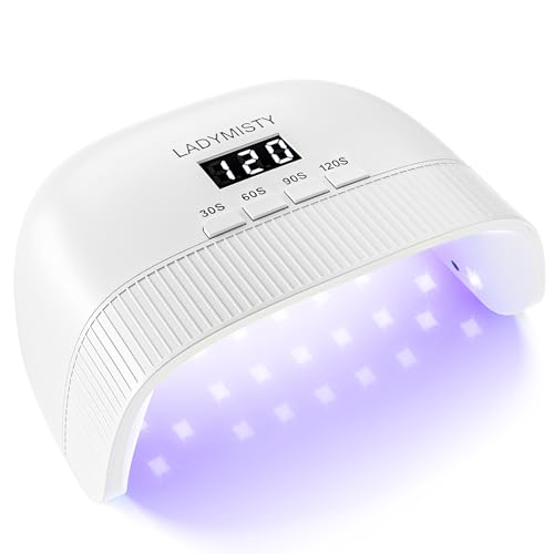 LadyMisty UV LED Nail Lamp - 30 Beads Gel Nail Dryer with LCD Display