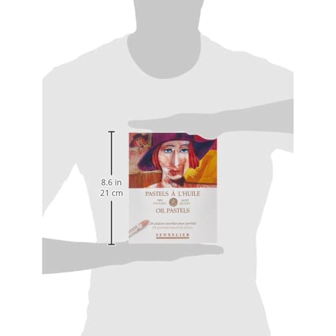 Sennelier Portrait Oil Pastel Set - 24 Lightfast Colors for Artists
