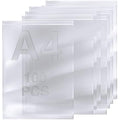 Sabco A4 Grip Seal Bags - 100 Clear Resealable Zip Lock Plastic Bags