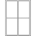 SmithPackaging A4 Address Labels | 4 Per Sheet | 100 Sheets (400 Labels)