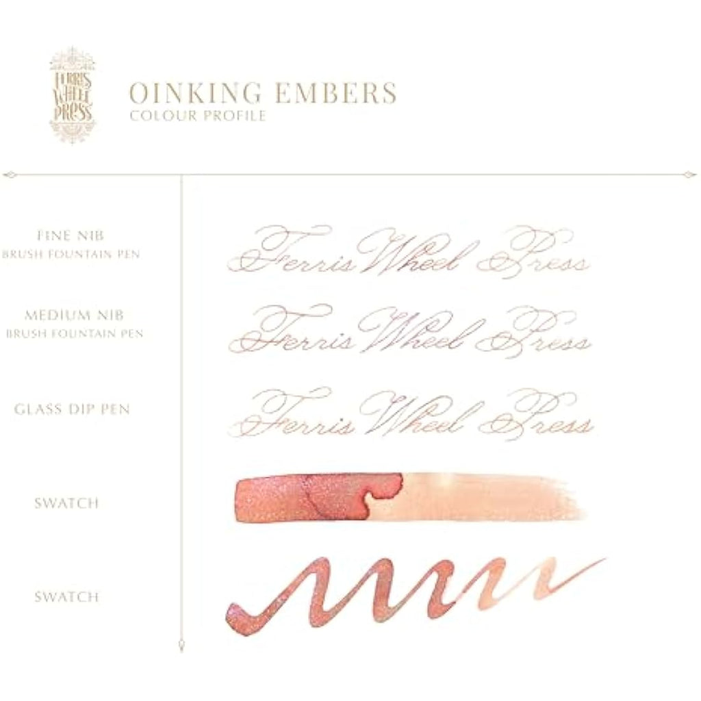 Ferris Wheel Press FerriTales Fountain Pen Ink – Light Copper, 85ml