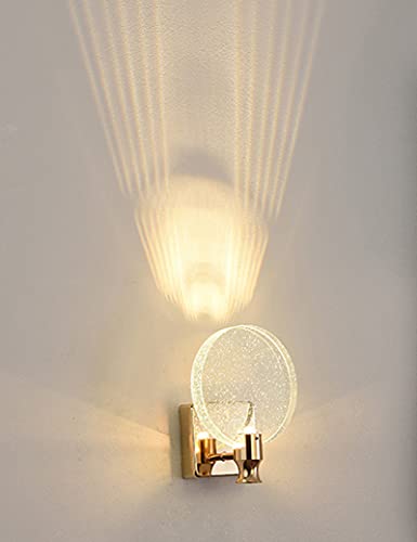 KRIPINC Crystal Wall Sconce – Nordic LED Art Deco Light for Bedroom, Silver