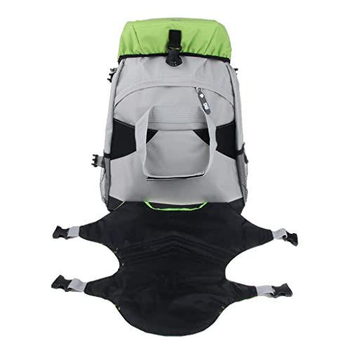 zalati Inline Skates Backpack | Durable Roller Skate Bag - Green, Medium