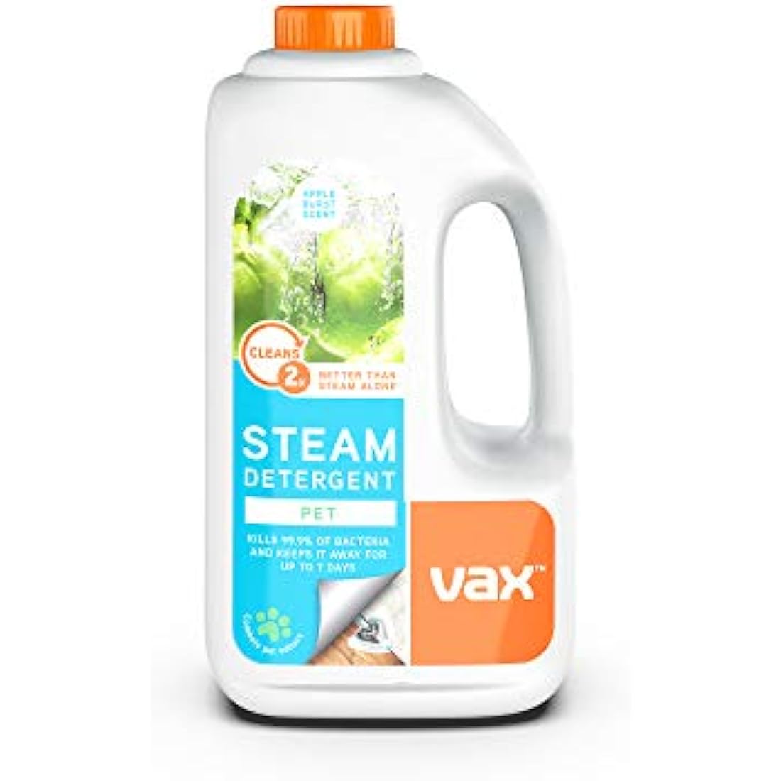 Vax Pet Steam Cleaner Detergent – Apple Burst Hard Floor Solution 1L