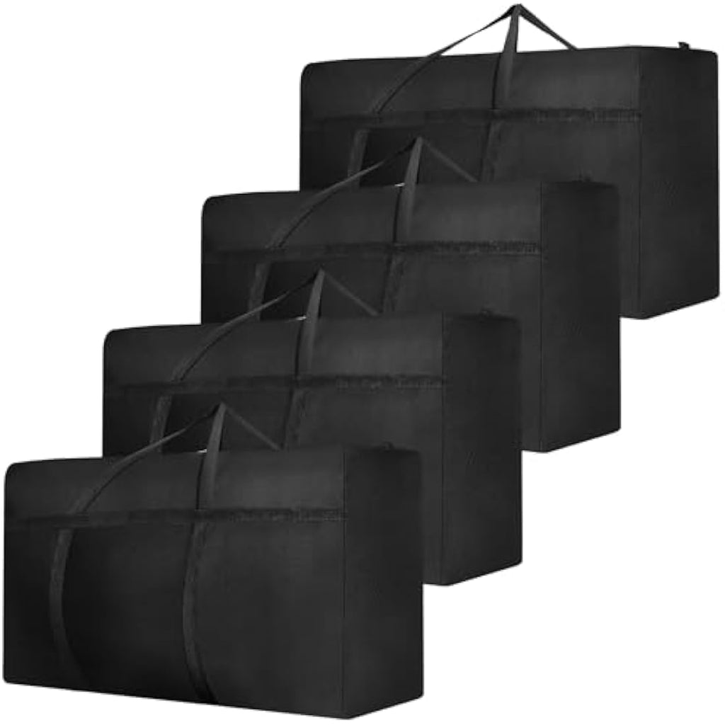 4 Pcs 120L Large Moving Bags | Waterproof Oxford Storage Totes