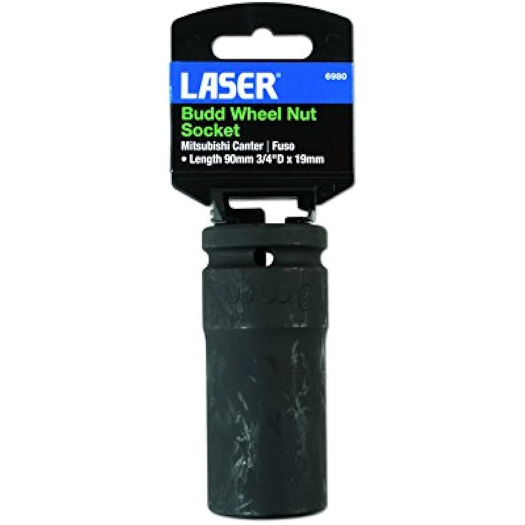 Laser 6980 Budd Wheel Nut Socket 3/4"D 19mm for Mitsubishi & Fuso