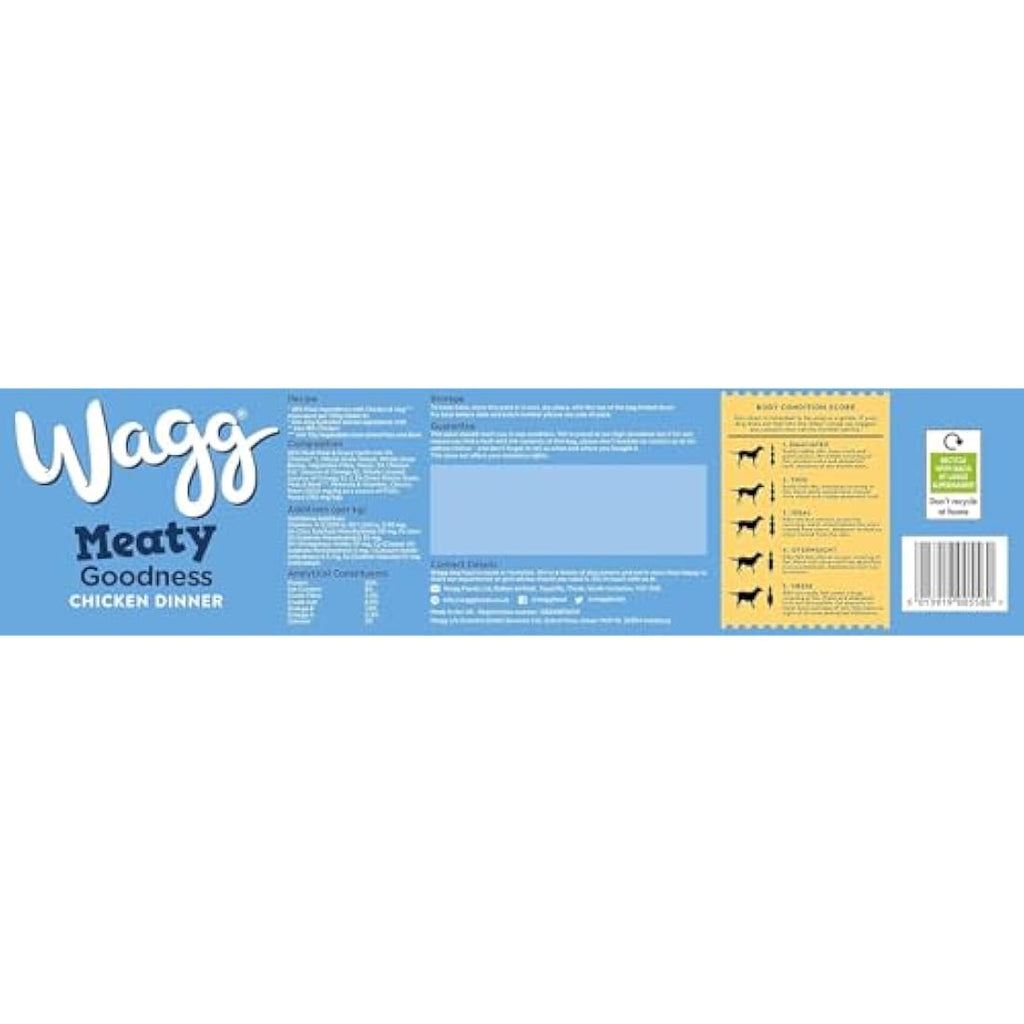 Wagg Chicken Dinner Dry Adult Dog Food – Meaty & Complete 12kg