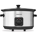 Morphy Richards 6.5L Slow Cooker – Brushed Steel Ceramic Pot