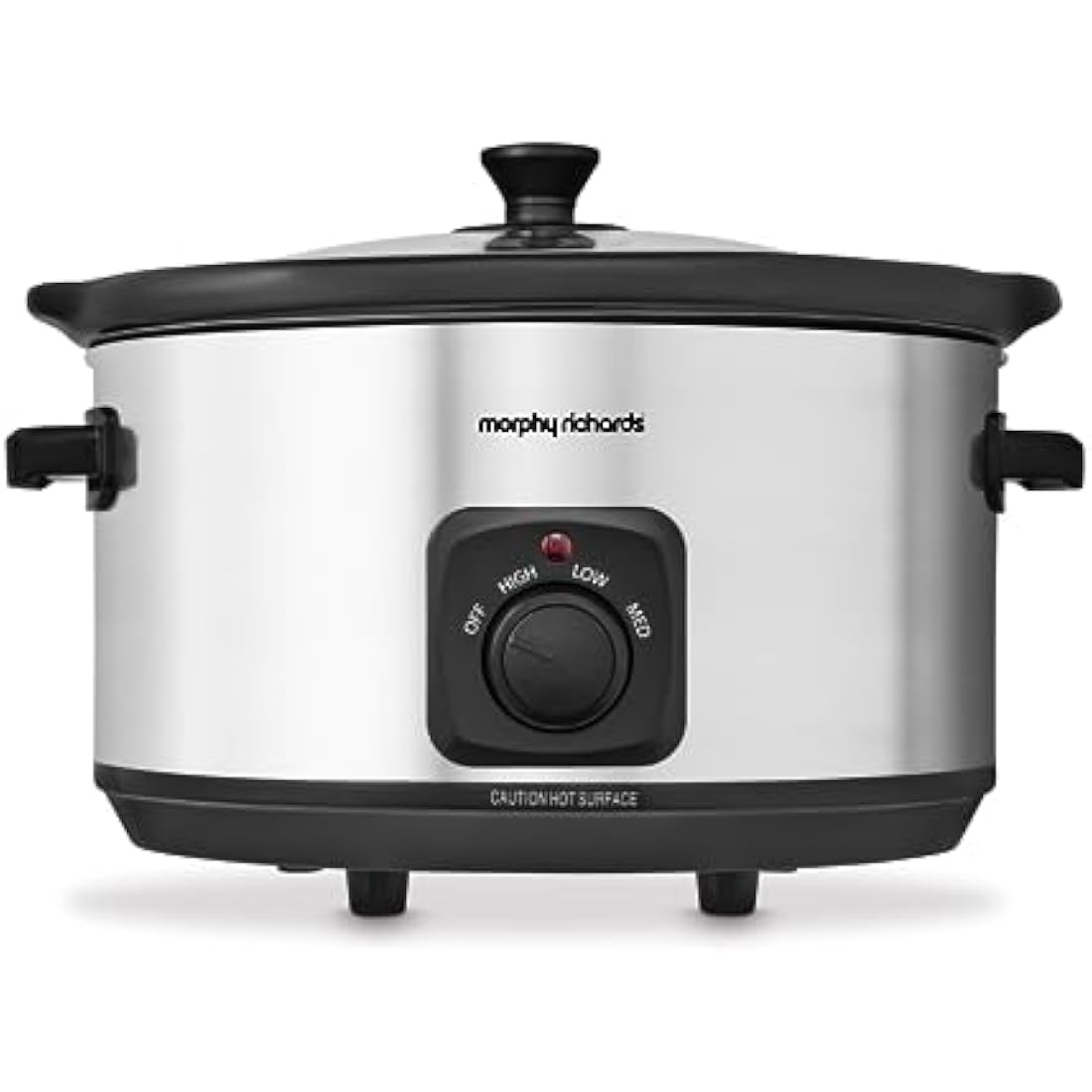 Morphy Richards 6.5L Slow Cooker – Brushed Steel Ceramic Pot