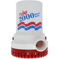 Rule 2000 GPH Non-Automatic Bilge Pump | 12V Submersible Marine Pump