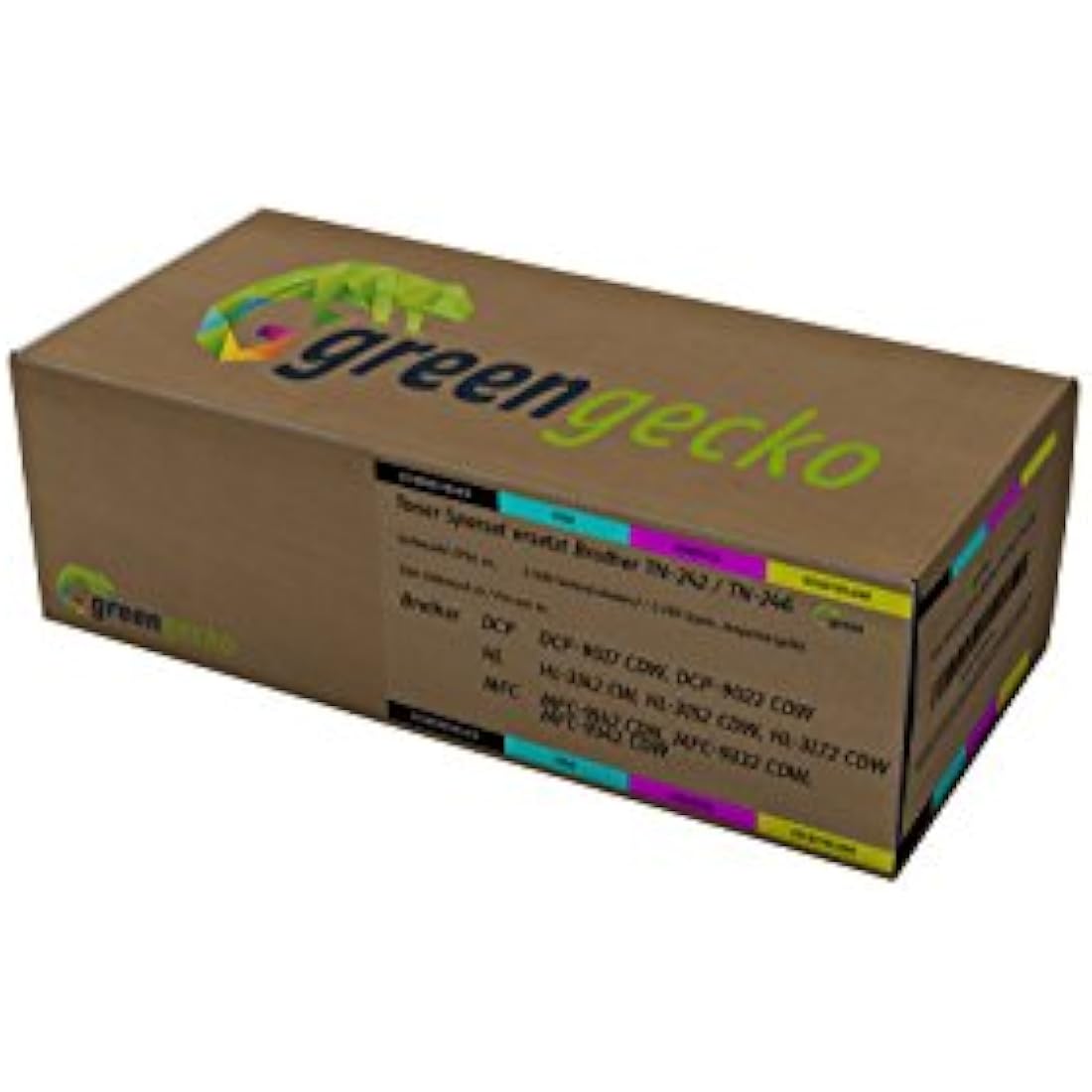 Green Gecko XXL Toner Set for Brother TN-242 TN-246 – 4 Color Pack