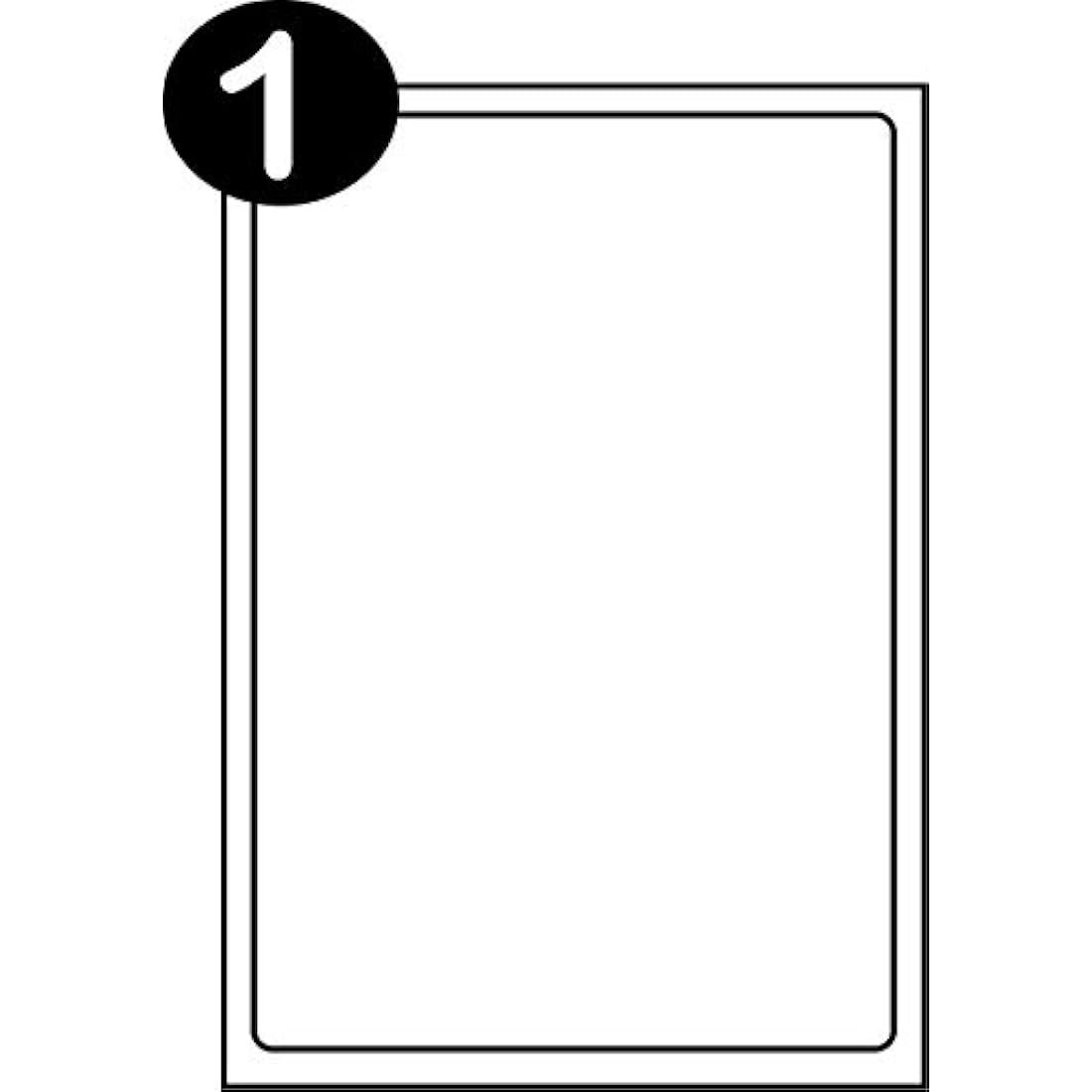 SmithPackaging A4 Self Adhesive Address Labels - 100 Sheets | Matt White