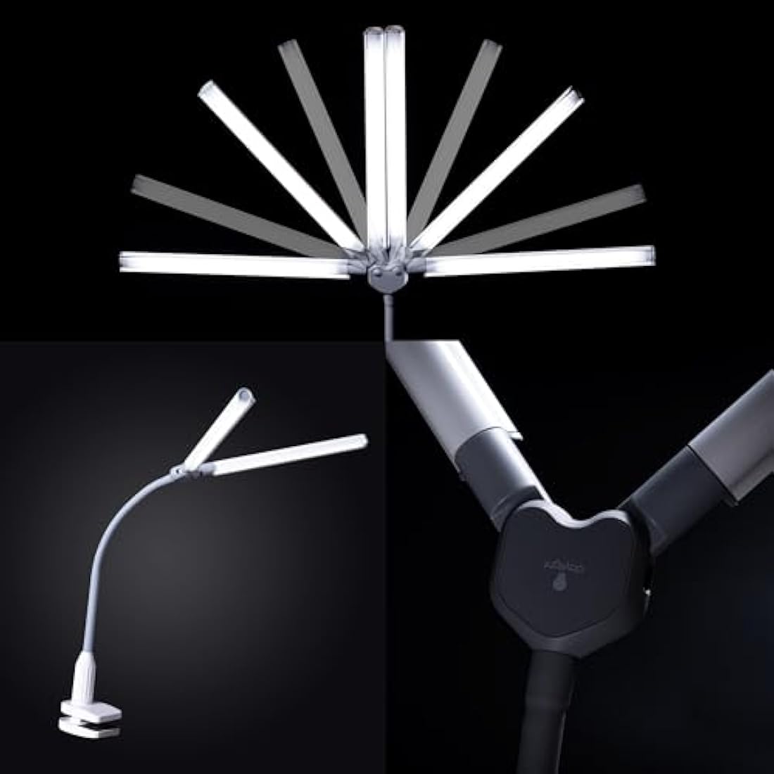 Jolof Store DuoPro LED Clamp Lamp – High CRI 95+ Double Head Design