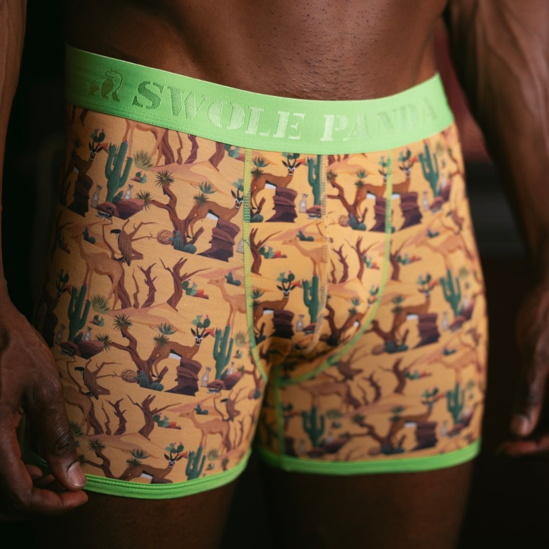 Swole Panda Bamboo Boxers – Savannah Breathable Anti-Chafe Underwear