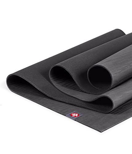 Manduka eKO Lite Yoga Mat | 4mm Natural Rubber Non-Slip Mat - Charcoal