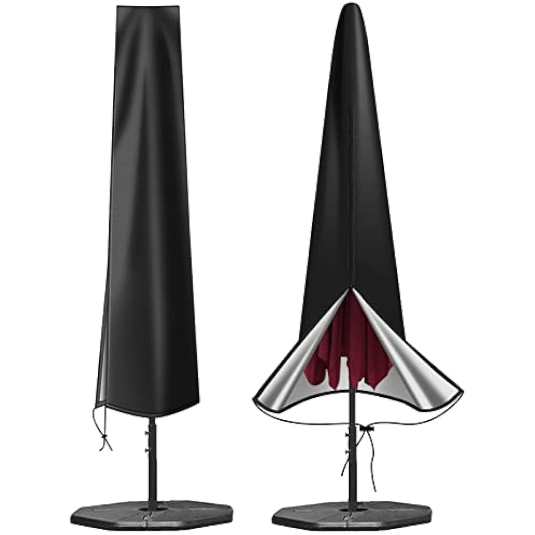 OKPOW Waterproof Parasol Cover | 600D Oxford Fabric Patio Umbrella Cover