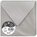 Clairefontaine Pollen Iridescent Envelopes - Silver 140x140mm - 20 Pack