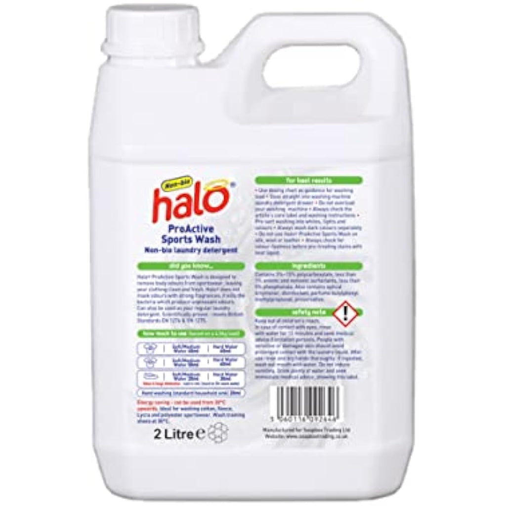 Halo Proactive Sports Laundry Detergent – 2 x 2L Bulk Pack (100 Washes)