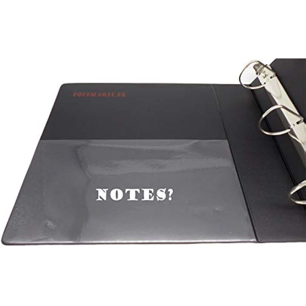 docsmagic.de 3-Ring Card Album with 50 18-Pocket Sideloading Pages - Black