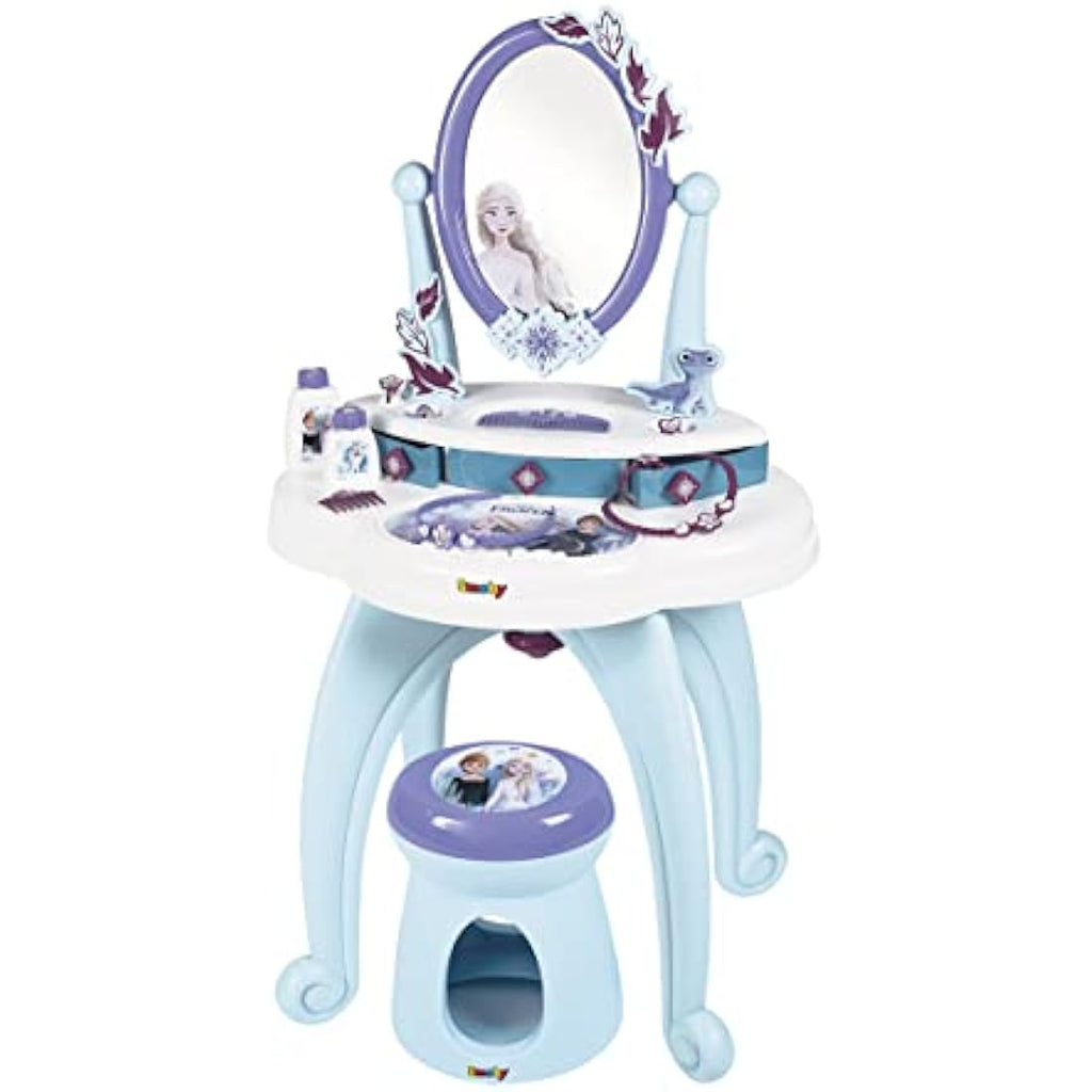 Smoby Disney Frozen 2-in-1 Hairdressing Table & Vanity with 10 Accessories